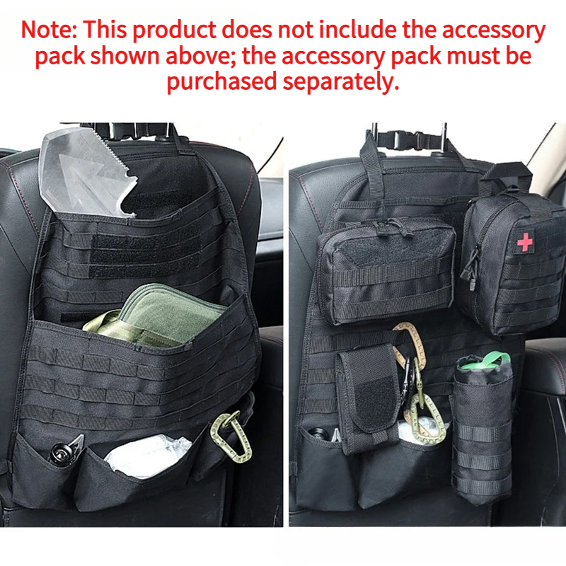 Outdoor Hunting Vehicle - Tactical MOLLE Car Seat Back Organizer