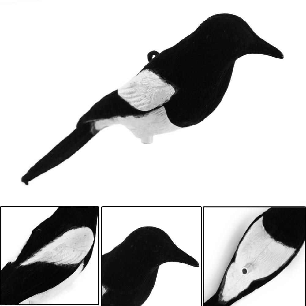 Hunting Outdoor Decor - GUGULUZA Hunting Decoy Magpie Plastic Flocked