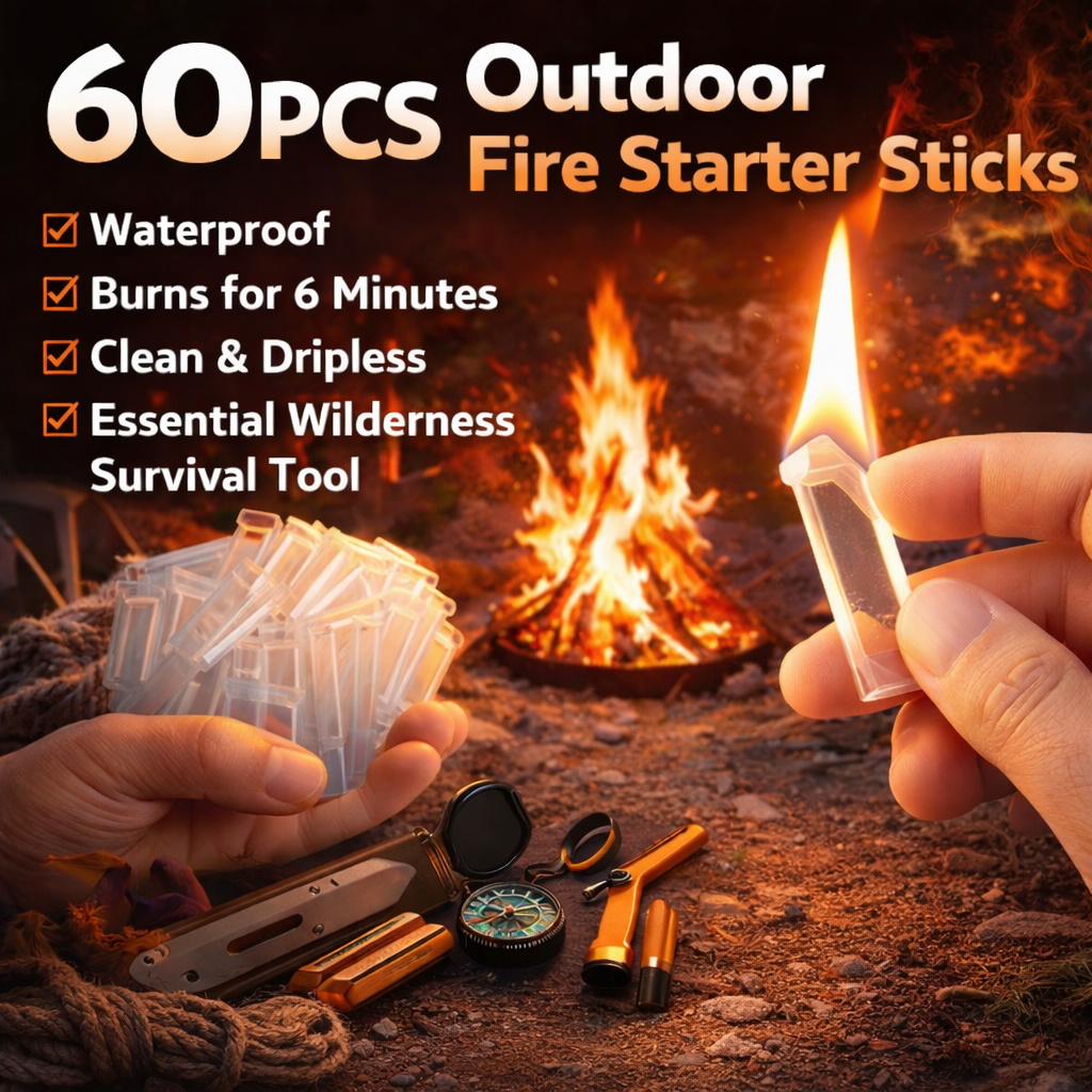 Fire Starter Waterproof - Fire Starter Sticks 60 Pcs Clear