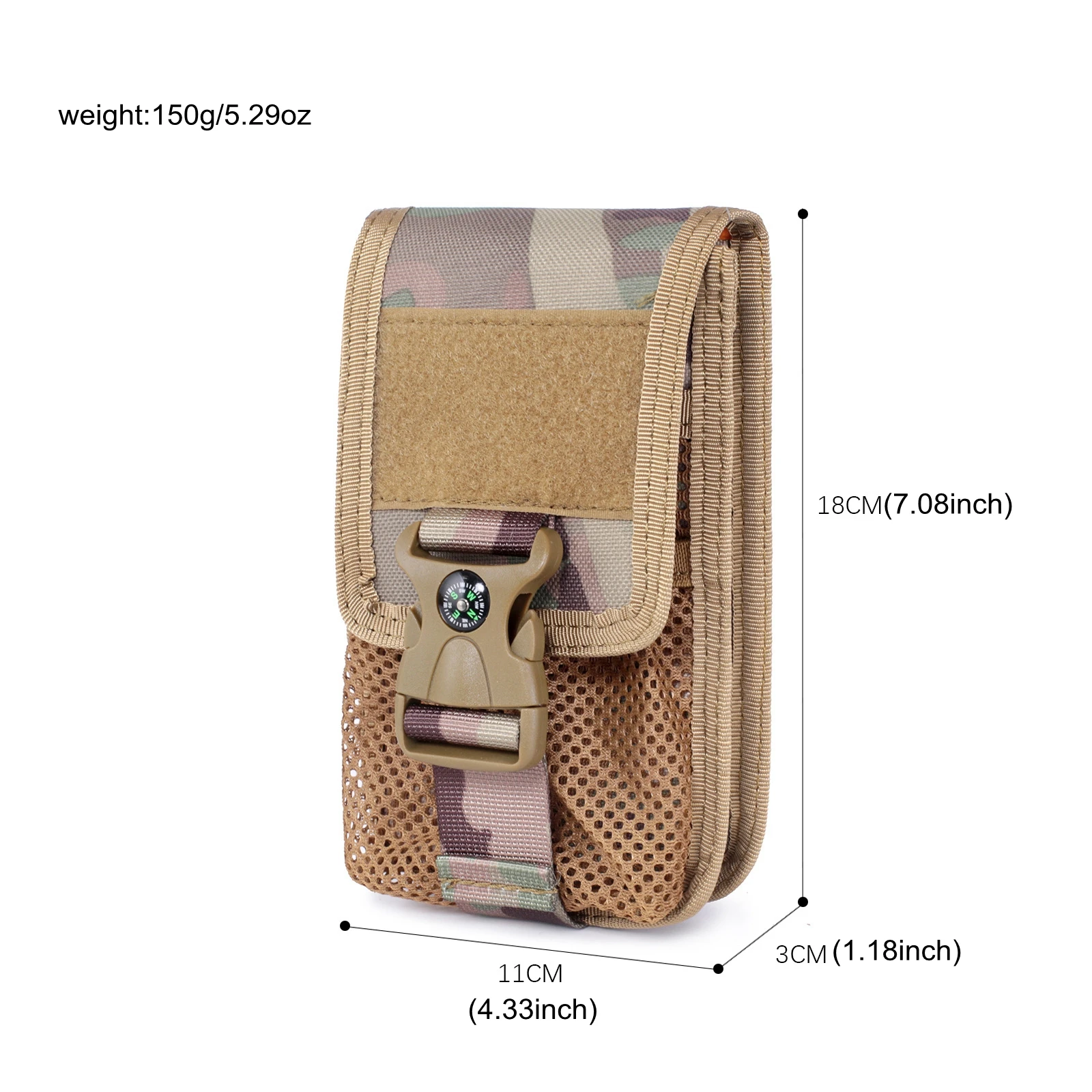 Molle Double-layer Mobile Phon - Hunting Outdoors Card ulasan dan harga