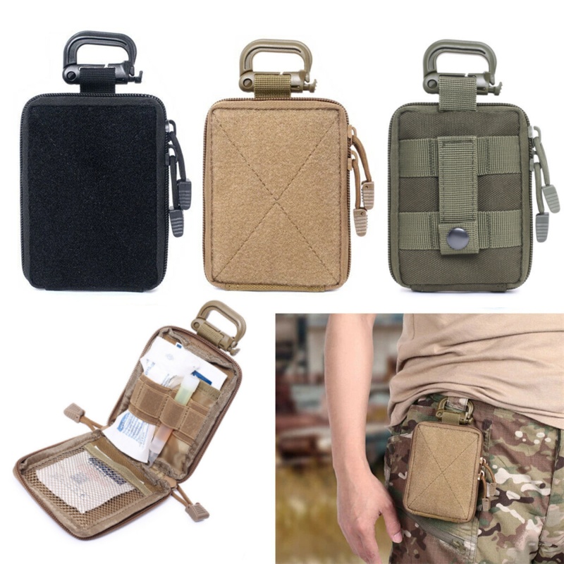 Tactical Wallet EDC Pouch Zipp - Hunting Outdoors Card ulasan dan harga