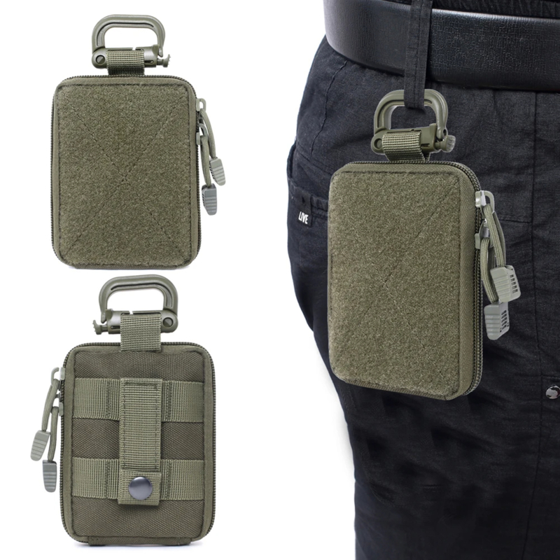 Tactical Wallet EDC Pouch Zipp - Hunting Outdoors Card ulasan dan harga