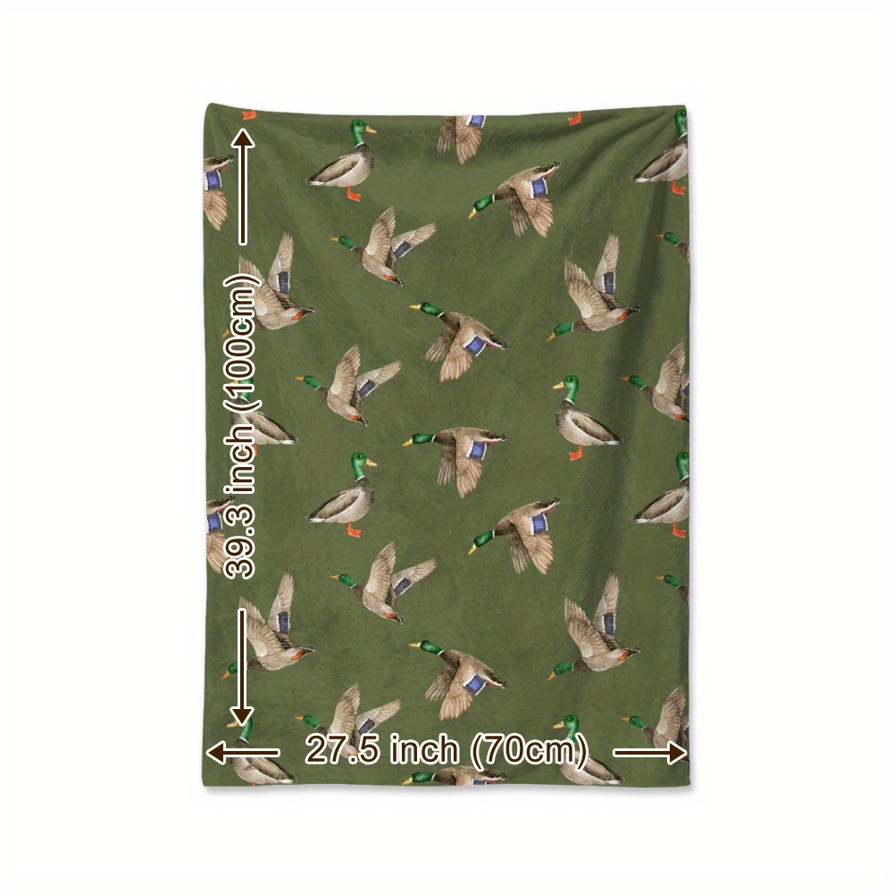 Mallard Duck Fleece Blanket Hu - Hunting Outdoor Decor ulasan dan harga