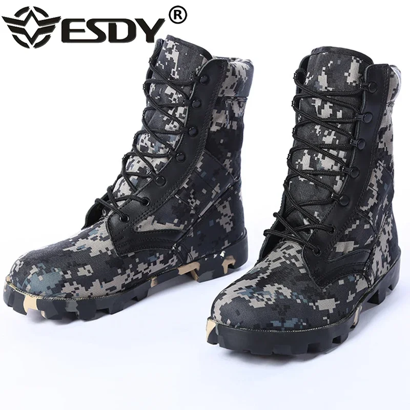 Camouflage Ankle Boots Men Out - Hunting Boot Insole ulasan dan harga
