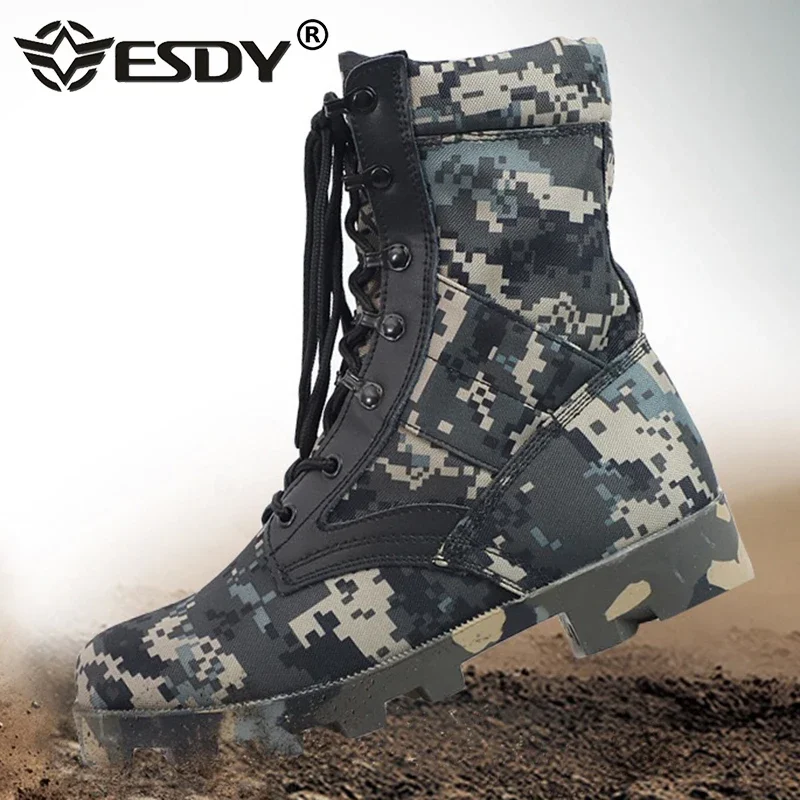 Camouflage Ankle Boots Men Out - Hunting Boot Insole ulasan dan harga