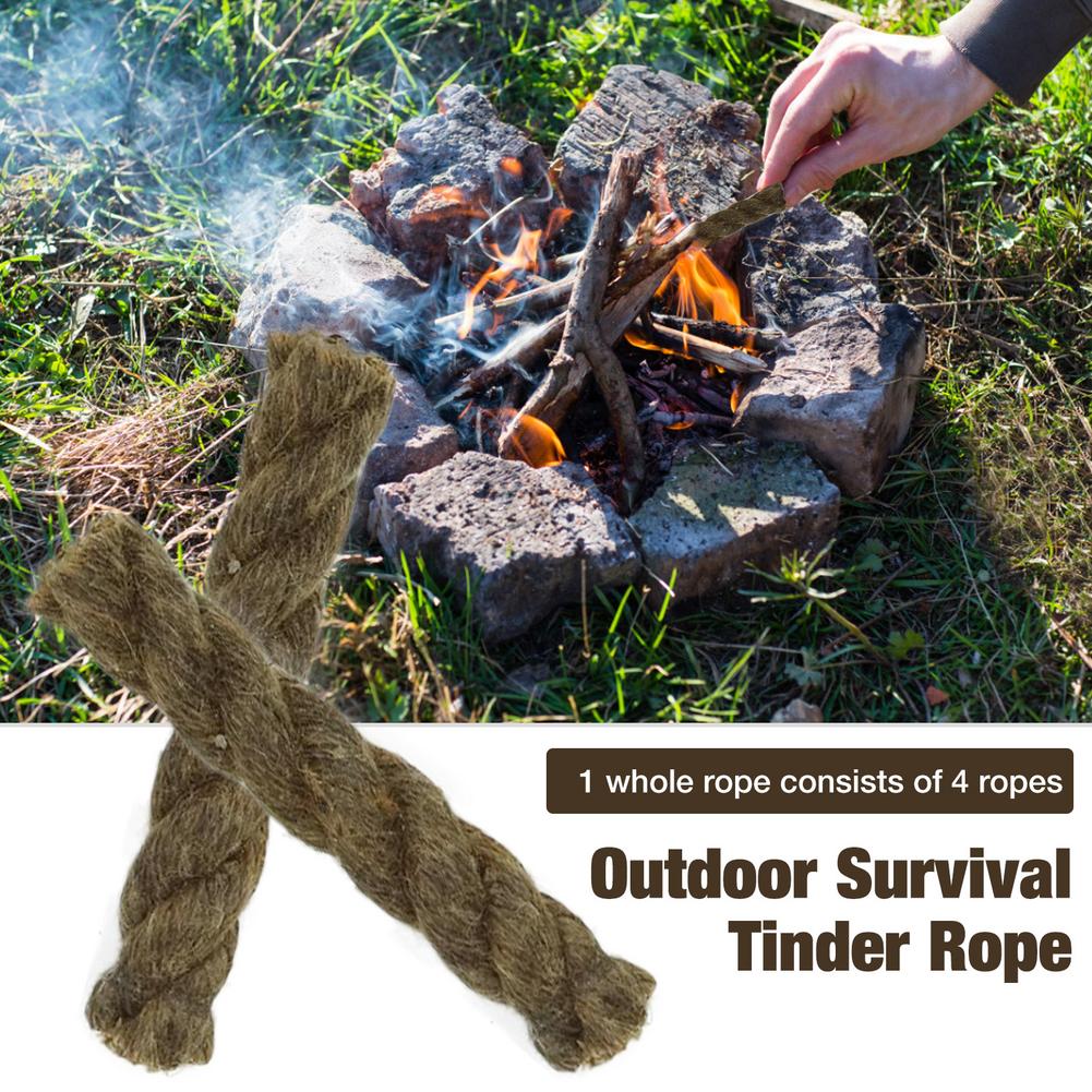 5PCS Tinder Rope Survival Fire - Fire Starter Waterproof ulasan dan harga