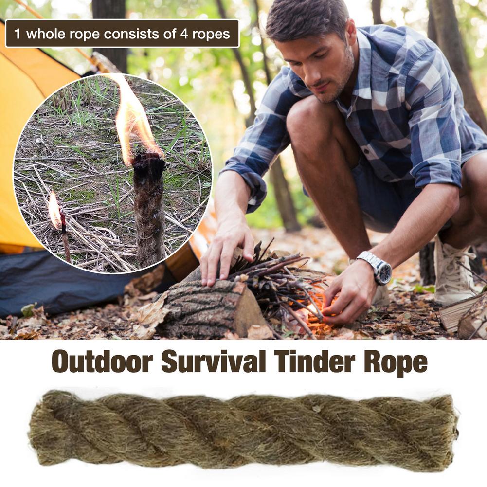 5PCS Tinder Rope Survival Fire - Fire Starter Waterproof ulasan dan harga