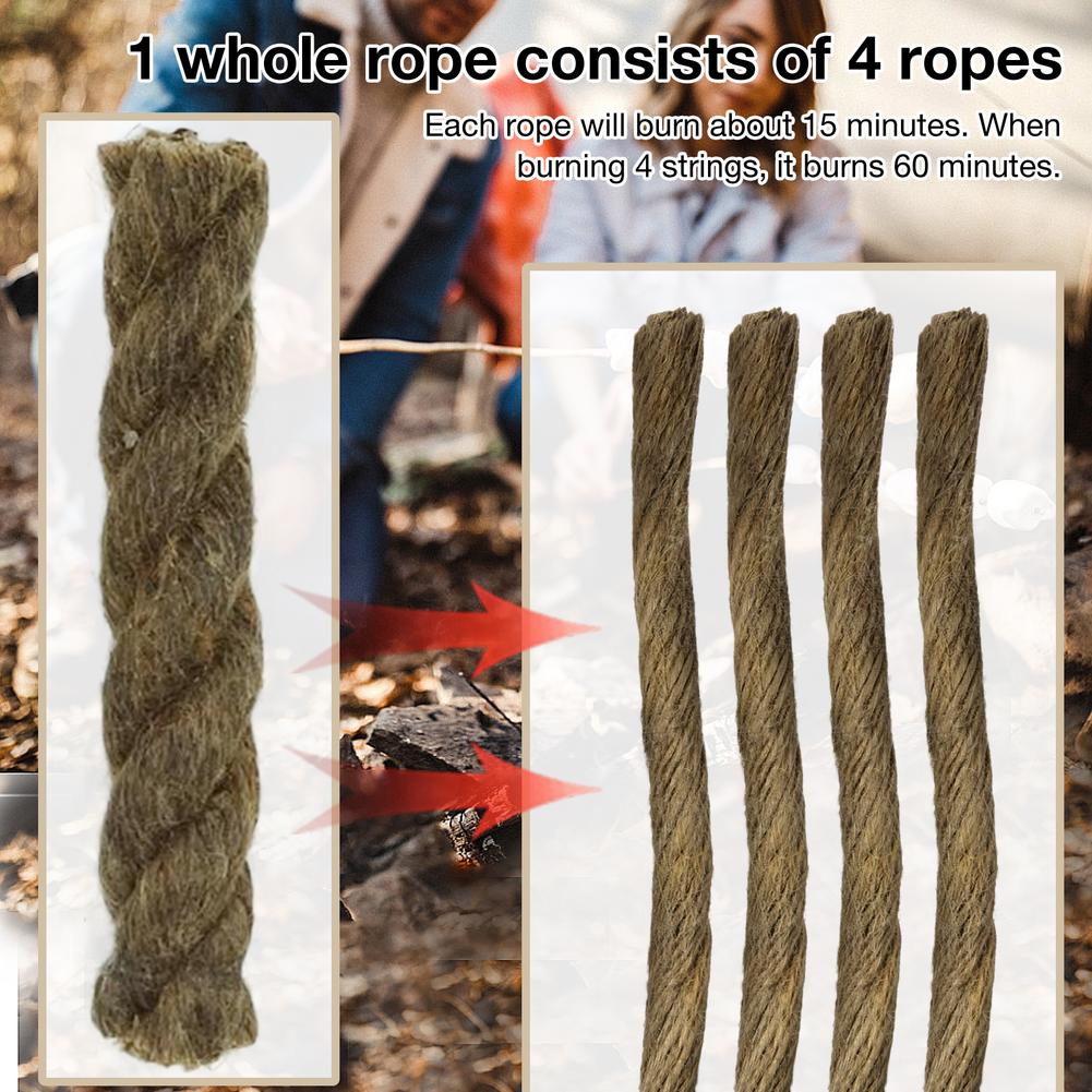 5PCS Tinder Rope Survival Fire - Fire Starter Waterproof ulasan dan harga