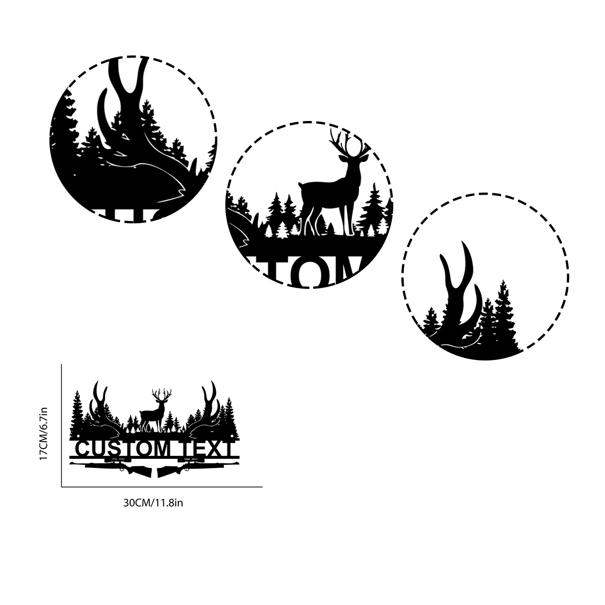 Custom Deer Cabin Metal Sign,  - Hunting Outdoor Decor ulasan dan harga