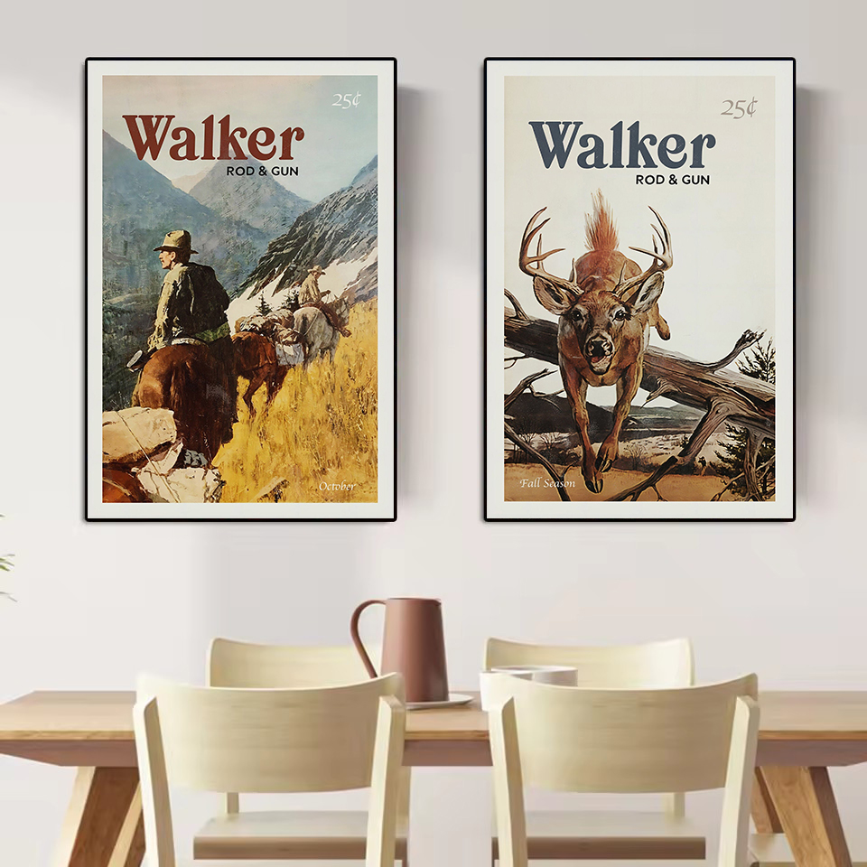 Retro Wildlife Outdoor Hunting - Hunting Outdoor Decor ulasan dan harga