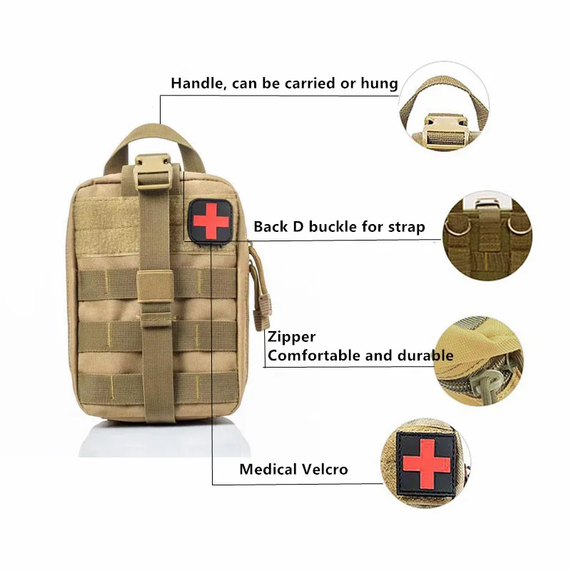 Tactical First Aid Kit Medical - Outdoor Hunting Vehicle ulasan dan harga