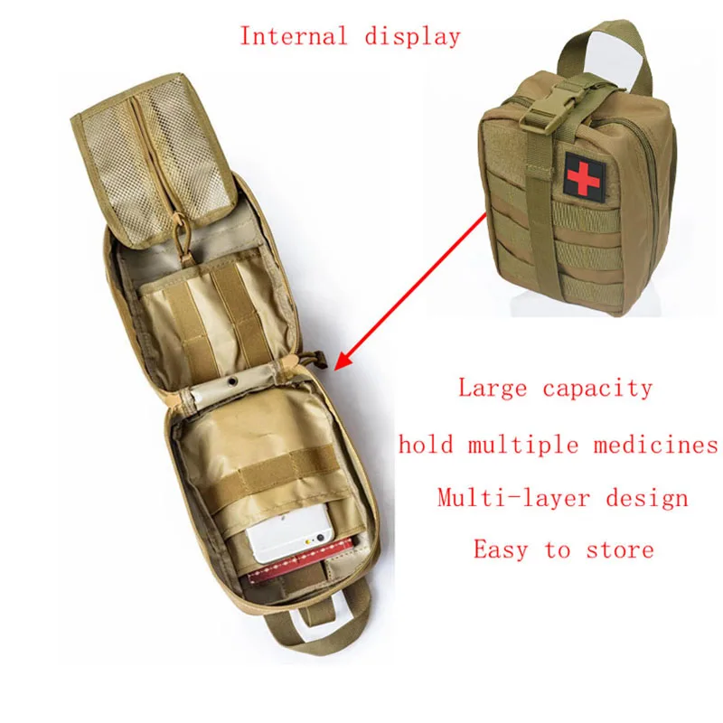 Tactical First Aid Kit Medical - Outdoor Hunting Vehicle ulasan dan harga