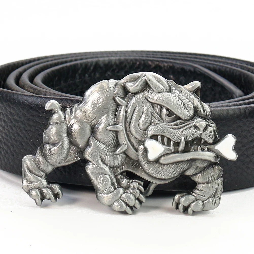 Pit Bull Dog Fangs Belt Buckle - Hunting Dog Outdoor ulasan dan harga