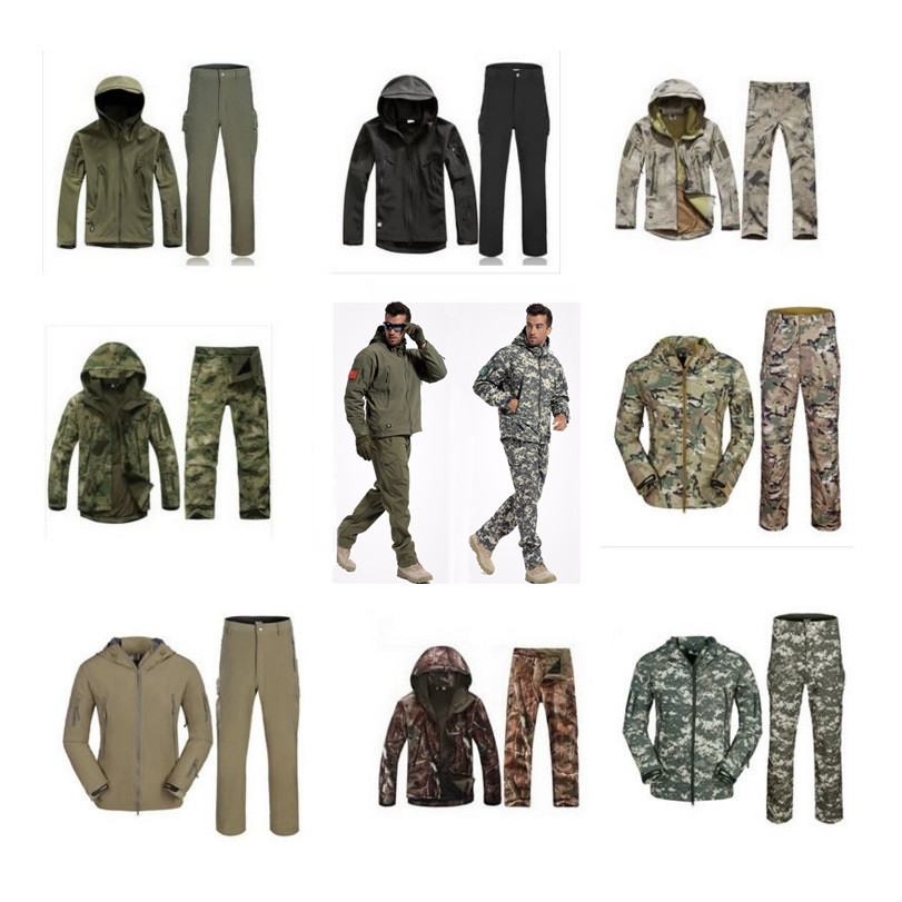 Shark Skin Soft Shell Tactical - Camouflage Hunting Jacket ulasan dan harga